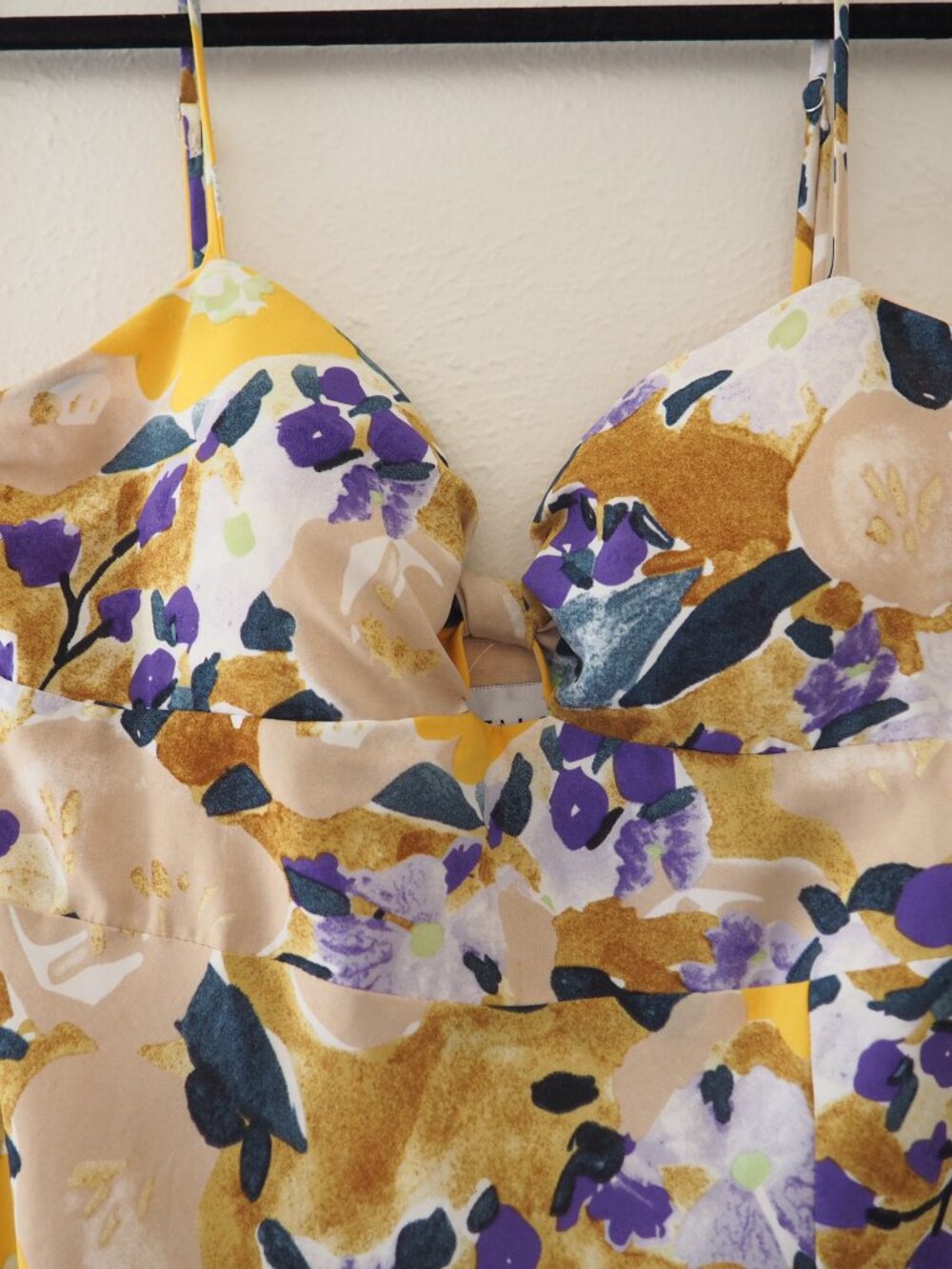 Hello Molly Living With Grace Spaghetti Strap Abstract Floral Print Maxi Dress - Picture 7 of 10